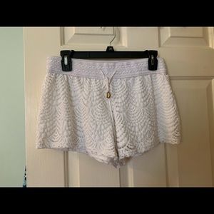 VGUC Lilly Pulitzer white lace shorts S